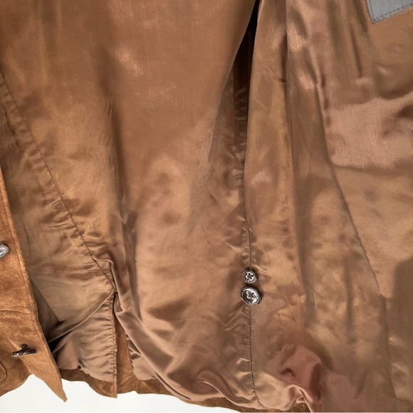 Vintage Banana Republic Mens Leather Blazer Size L Suede Jacket Sport Coat - Picture 11 of 11